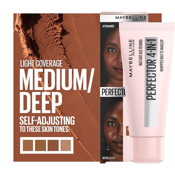 Maybelline Instant Age Rewind Instant Perfector 4-In-1 Matte Makeup, 04 Med/Deep - Picture 1 of 11